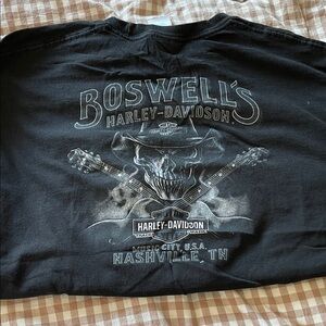 Harley-Davidson Black Skull Graphic Tee